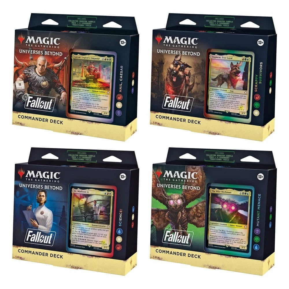 Magic: The Gathering - Universes Beyond: Fallout - Commander Deck set of 4